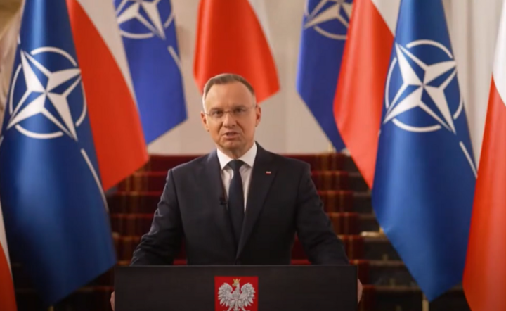 Prezydent Polski Andrzej Duda / autor: Screen Telewizja wPolsce.pl