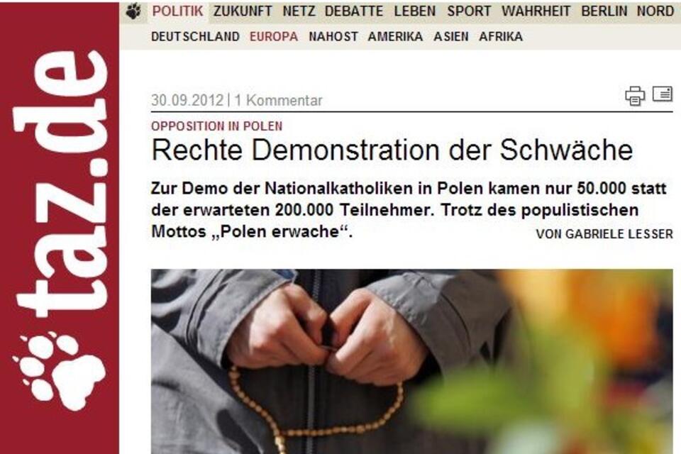 Fot. wPolityce.pl/taz.de