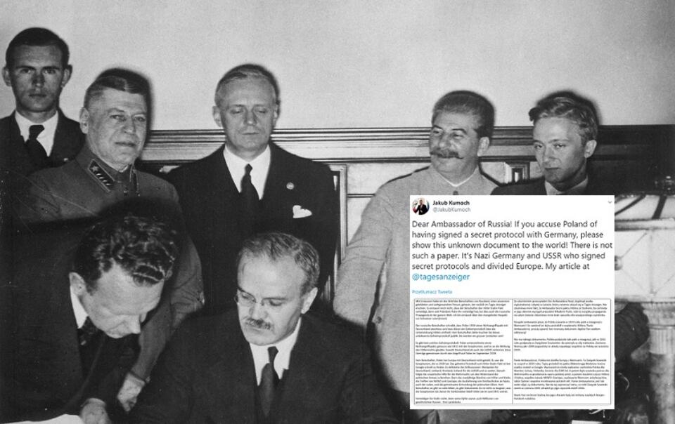 Podpisanie paktu Ribbentrop-Mołotow / autor: Wikimedia Commons/Domena Publiczna/Twitter