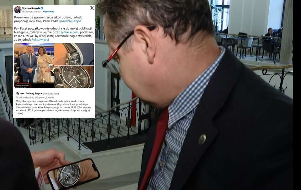 autor: screenshot Telewizja wPolsce24/X Szymon Szereda