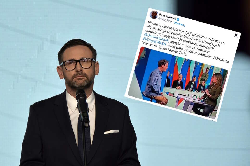 na zdjęciu Daniel Obajtek, europoseł PiS, były prezes Orlenu / autor: Fratria, X/Piotr Woźniak (fragm. programu "Kalejdoskop Wydarzeń" z Polsat News)