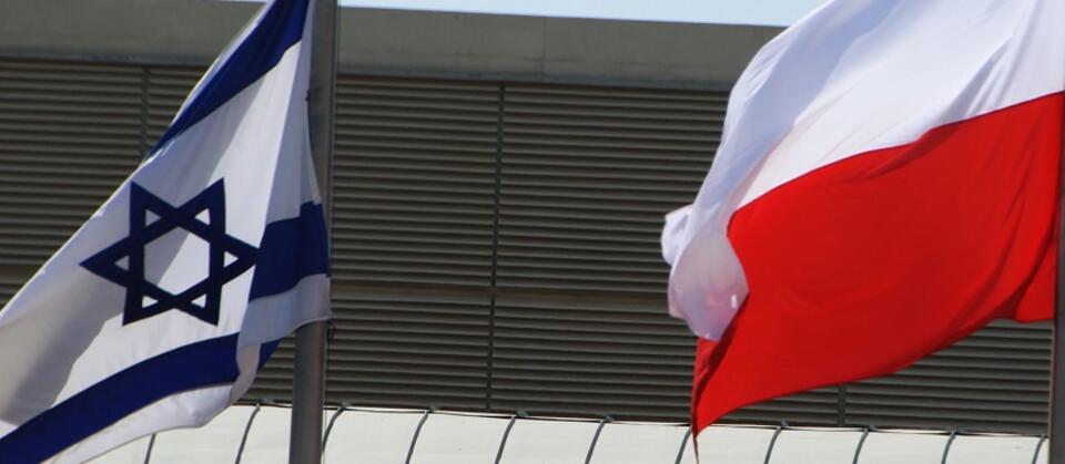 Flagi Izraela i Polski / autor: Fratria