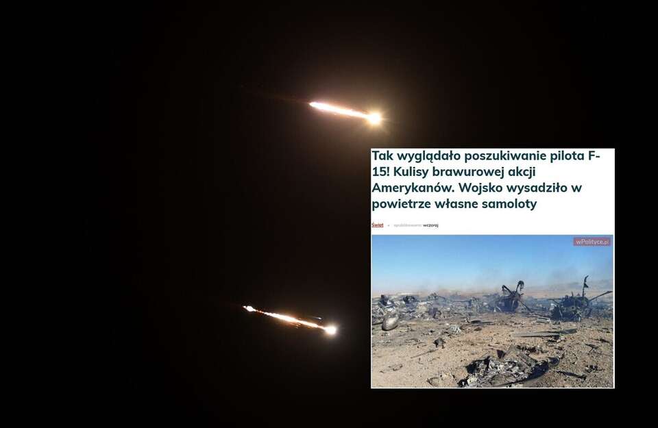 Nowe informacje ws. zestrzelonego pilota. Pomagał z ukrycia