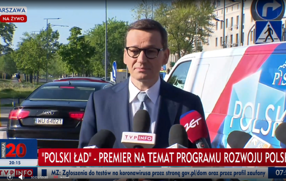 Premier Mateusz Morawiecki / autor: wPolityce.pl/TVP Info (screenshot)