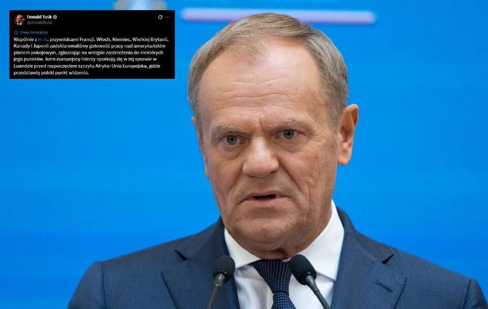 Co z planem pokojowym dla Ukrainy? Tusk zabrał głos