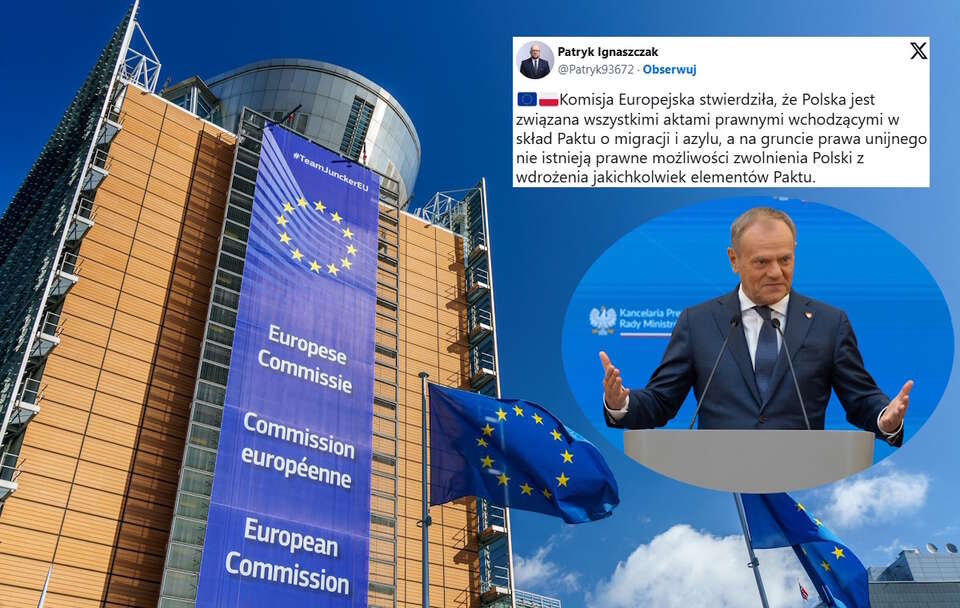 Tusk blagował! KE nie zwolni Polski z paktu migracyjnego