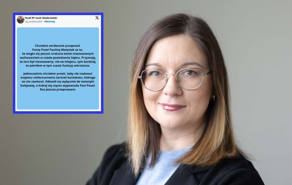 Poseł KO regularnie szydził z Matysiak. Teraz przeprasza