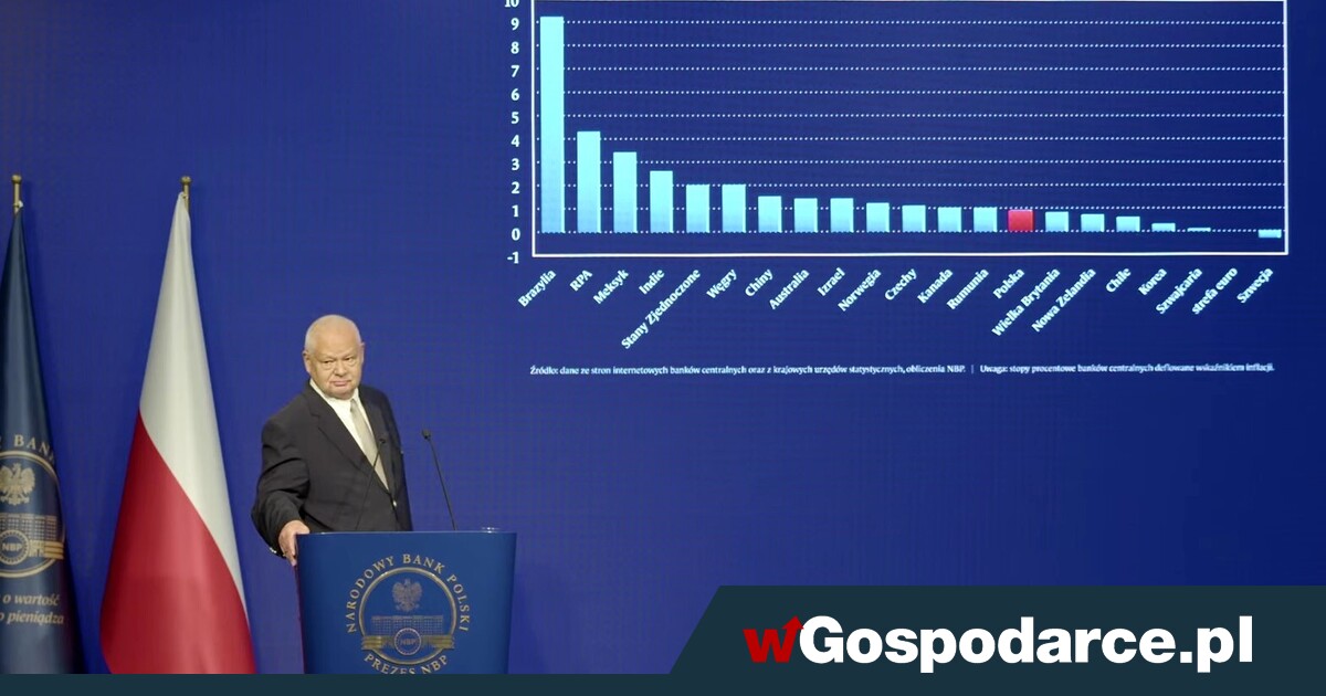 Prezes NBP nie odkrywa kart, akcentując zagrożenia