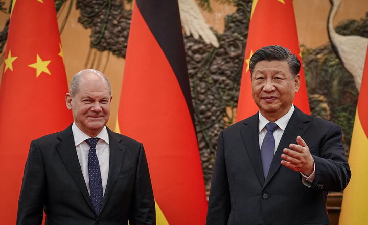 kanclerz Niemiec Olaf Scholz i przywódca Chin Xi Jinping / autor: fotoserwis PAP