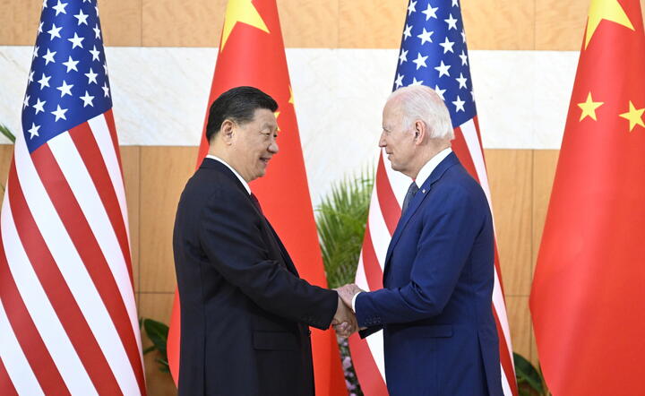 Xi Jinping i Joe Biden / autor: PAP/EPA/XINHUA /LI XUEREN