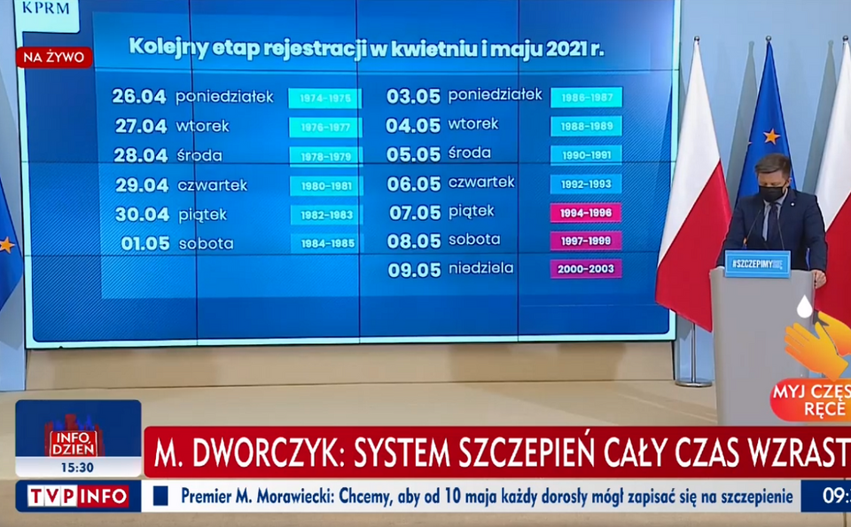 Michał Dworczyk  / autor: screen TVP Info