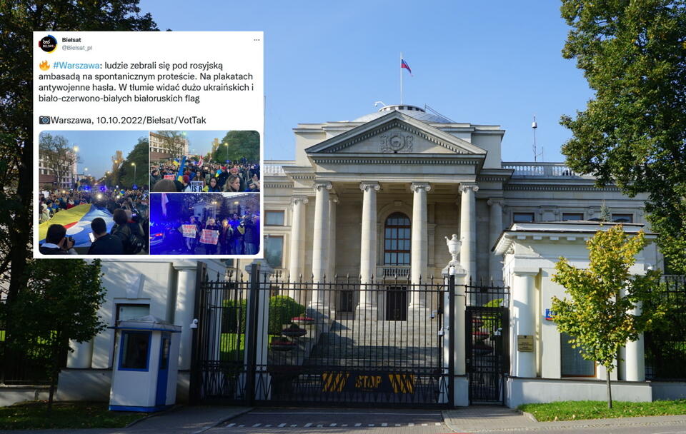 Ambasada Rosji / autor: Fratria/Twitter