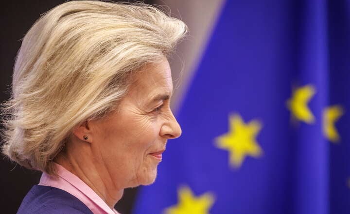 Szefowa Komisji Europejskiej Ursula von  der Leyen / autor: OLIVIER MATTHYS/EPA/PAP