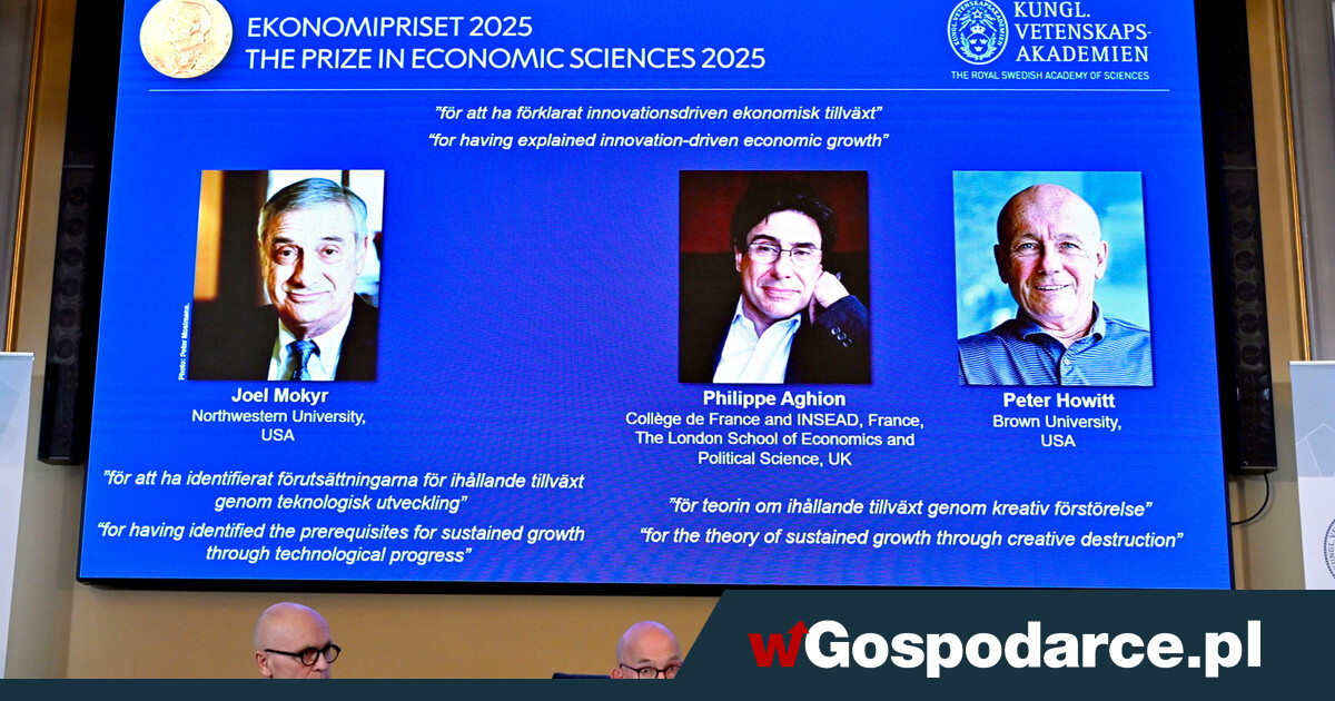 Trzech ekonomistów z Noblem. Badali, jak innowacje napędzają rozwój gospodarczy