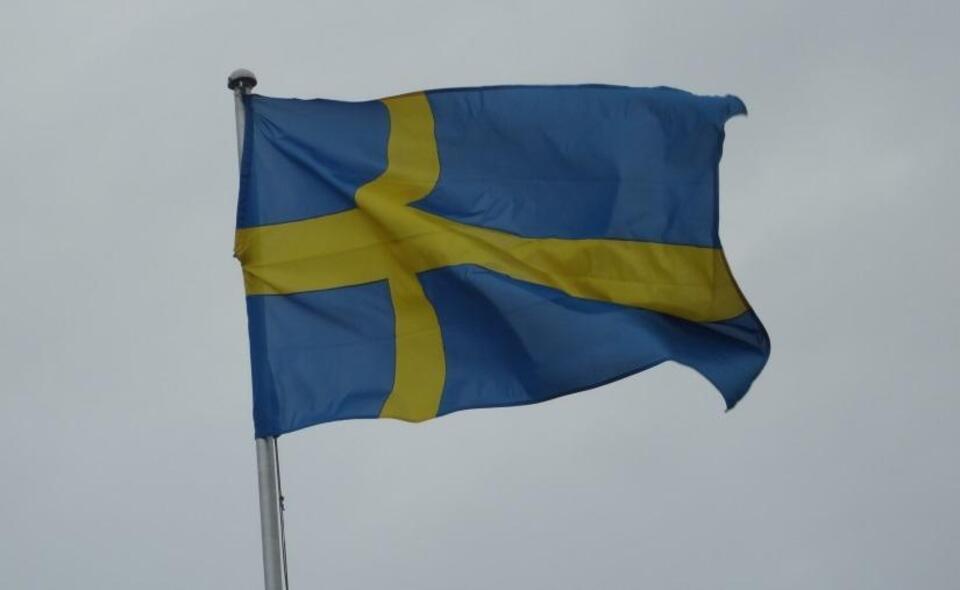 Flaga Szwecji (zdjęcie ilustracyjne) / autor: Fratria