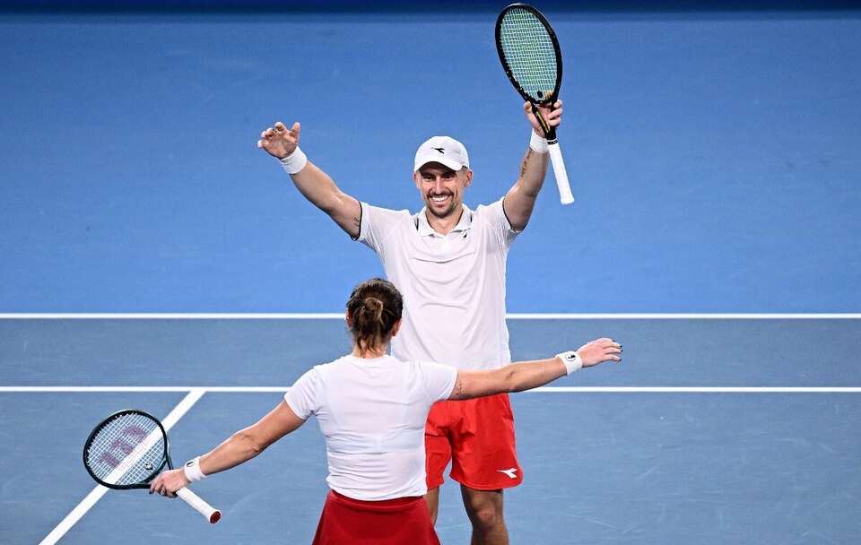 Katarzyna Kawa i Jan Zieliński / autor: PAP/EPA/DAN HIMBRECHTS