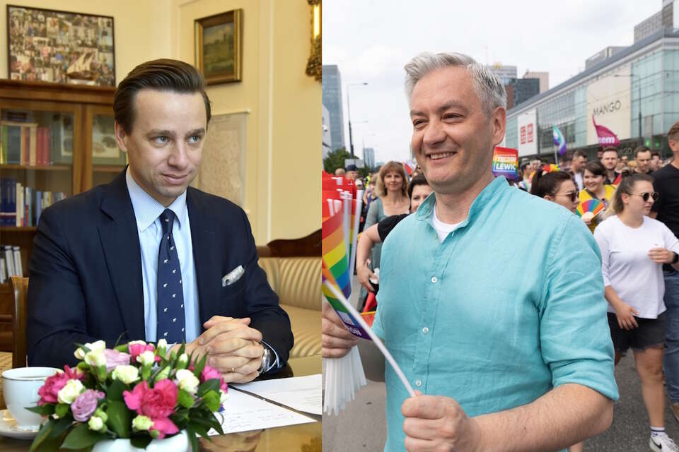 Biedroń specem od dzietności. Opowiada o pensji Bosaka