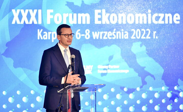 premier Mateusz Morawiecki podczas Forum w Karpaczu / autor: fotoserwis PAP