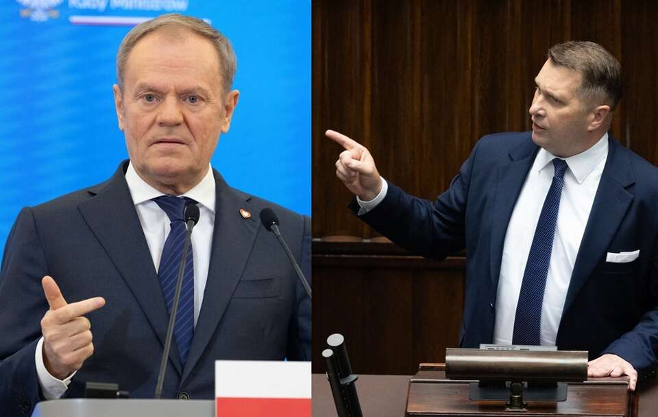 Donald Tusk i Przemysław Czarnek / autor: Fratria