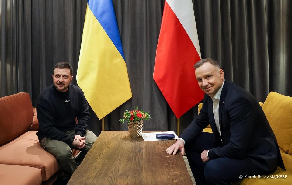 prezydenci Polski i Ukrainy: Andrzej Duda i Wołodymyr Zełenski spotkali się w Rzeszowie; / autor: Marek Borawski/KPRP