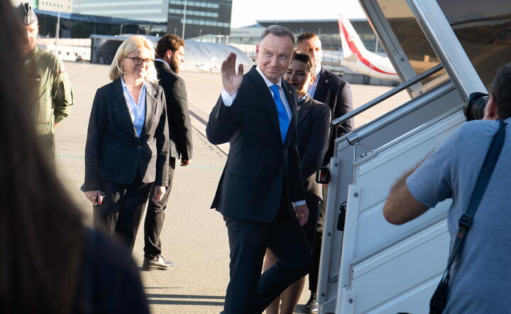 Prezydent Andrzej Duda rozpoczął podróż do USA / autor: PAP/Andrzej Lange