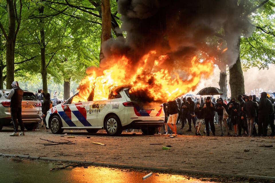 Demonstracja antyemigracyjnego w Hadze / autor: PAP/EPA