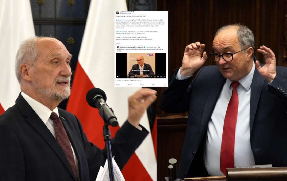 Antoni Macierewicz, Włodzimierz Czarzasty / autor: Fratria/X