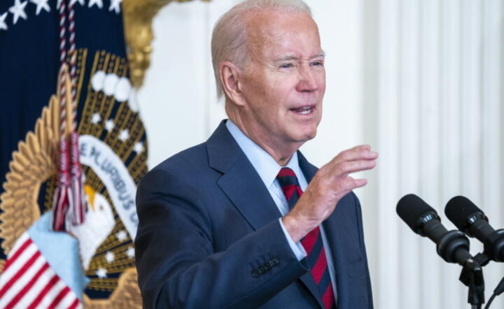 Prezydent USA Joe Biden na konferencji w Białym Domu, 7 lipca br. / autor: PAP/EPA/SHAWN THEW