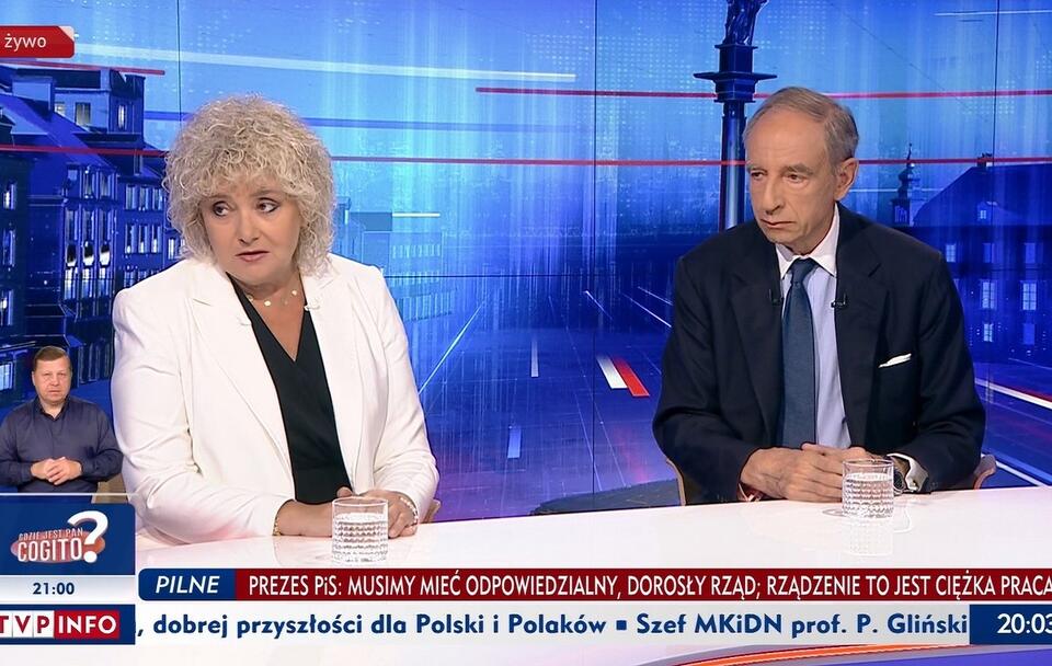 Maria Koc i Władysław Teofil Bartoszewski / autor: wPolityce.pl/TVP Info