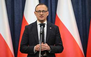 . Rzecznik prezydenta RP Rafał Leśkiewicz na briefingu prasowym w Pałacu Prezydenckim w Warszawie / autor: PAP/Radek Pietruszka