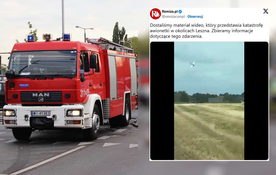 Wypadek w Krzycku Wielkim / autor: Fratria/X