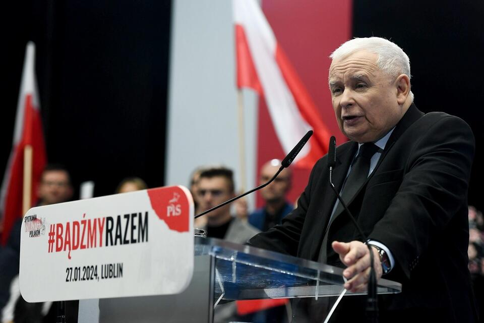 Prezes PiS Jarosław Kaczyński w Lublinie / autor: X/Prawo i Sprawiedliwość