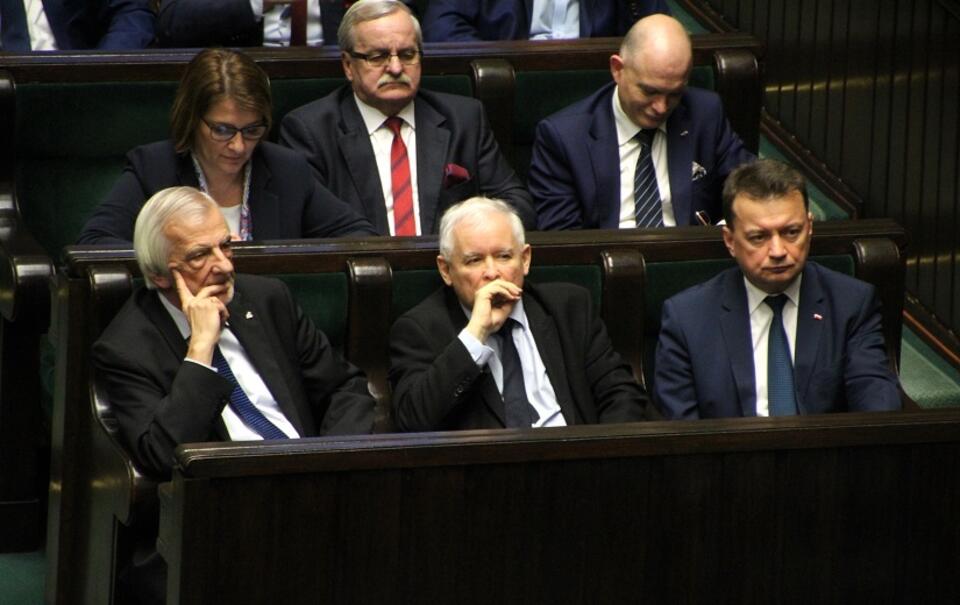 Prezes PiS Jarosław Kaczyński w Sejmie / autor: Fratria/M.Czutko