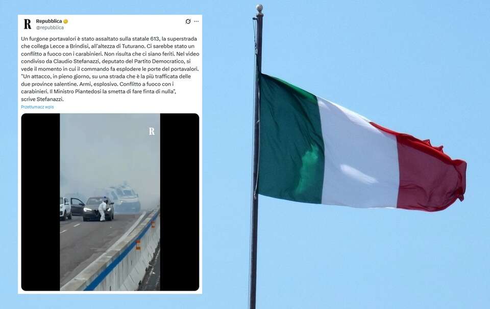 Próbowano wysadzić furgonetkę! Doszło do strzelaniny. WIDEO