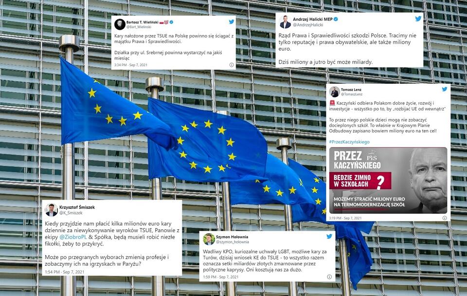 Flagi UE (zdj. ilustracyjne) / autor: Fratria/Twitter