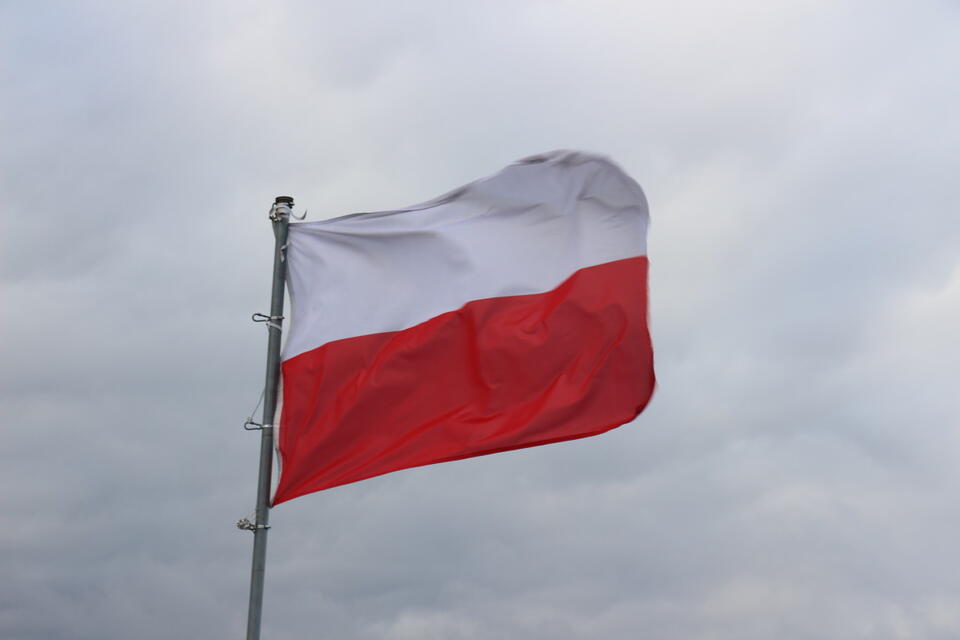 Flaga Polski  / autor: fratria