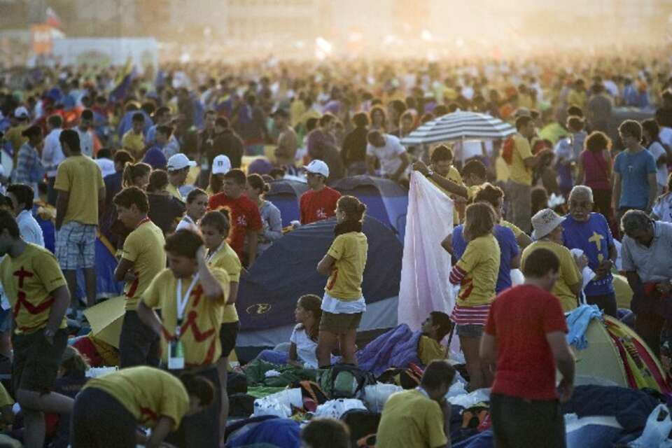 Uczestnicy madryckich Światowych Dni Młodych, PAP/EPA