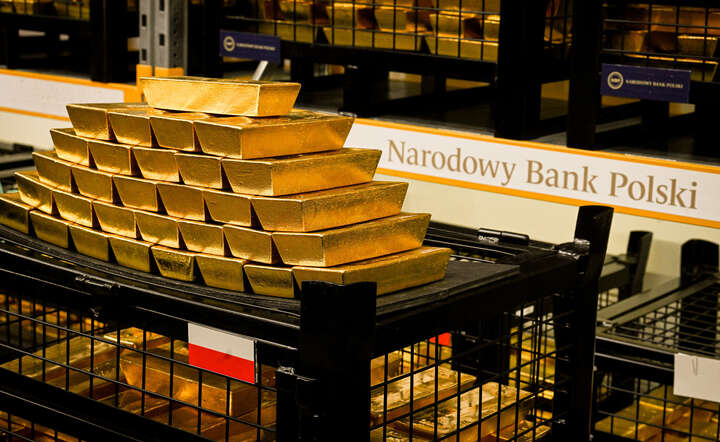 Sztaby złota ze skarbca NBP / autor: materiały prasowe NBP