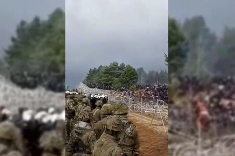 Hiszpańskie media: Atak reżimu w Mińsku przy wsparciu Rosji / autor: PAP/Straż Graniczna