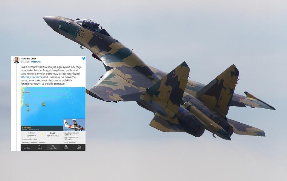 Żaryn o incydencie z samolotem SG: Rosja eskaluje napięcie
