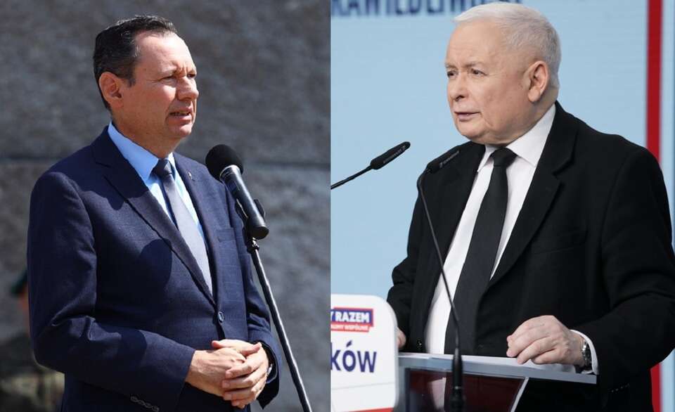 Ambasador Jacow Livne/Prezes PiS Jarosław Kaczyński / autor: X: @YacovLivne/PAP/Tomasz Gzell