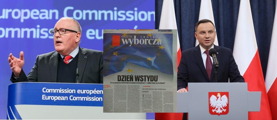 autor: PAP/EPA; PAP/Paweł Supernak; wPolityce.pl/'Gazeta Wyborcza'