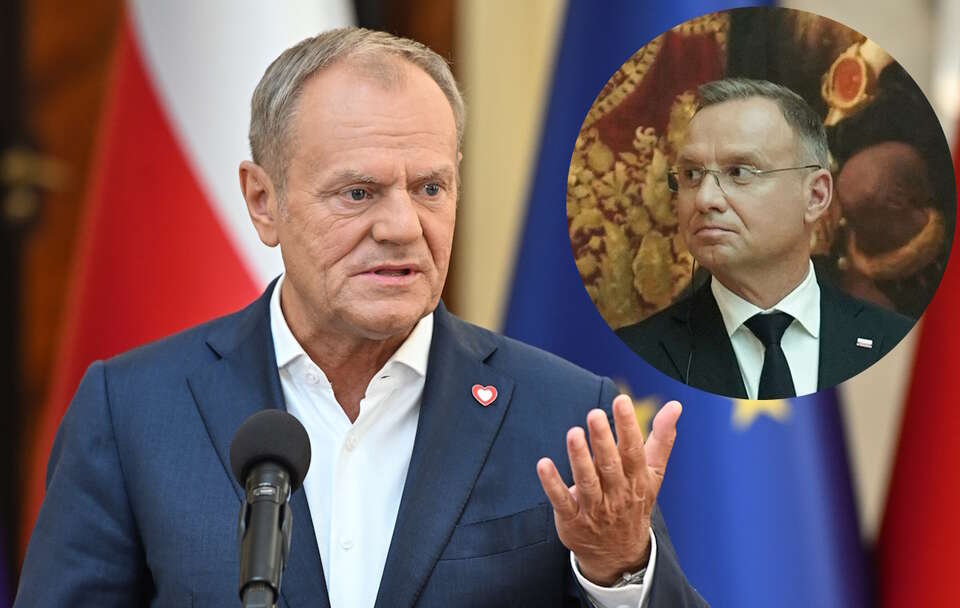 Donald Tusk, Andrzej Duda / autor: PAP/Radek Pietruszka/PAP/Karol Zienkiewicz