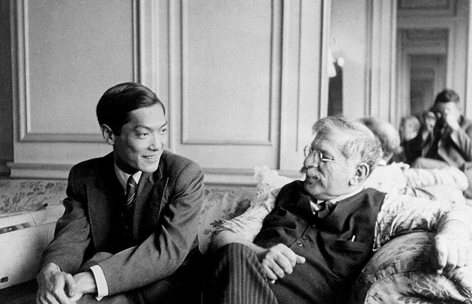 Magnus Hirschfeld ze swoim młodym chińskim kochankiem / autor: wikipedia