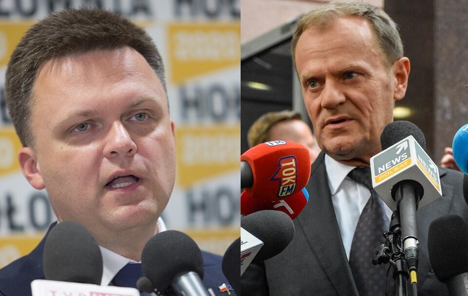 Szymon Hołownia/Donald Tusk / autor: Fratria