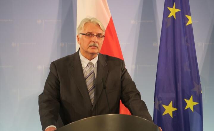 Minister Witold Waszczykowski, fot. materiały prasowe MSZ