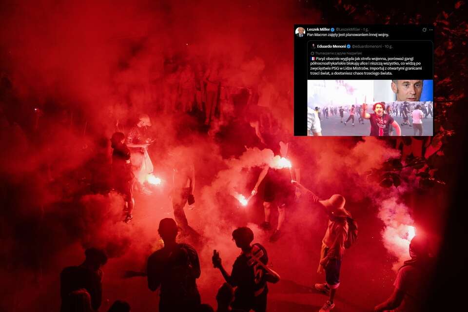 Paryż zapłonął, dzicz na ulicach! Miller ostro o Macronie