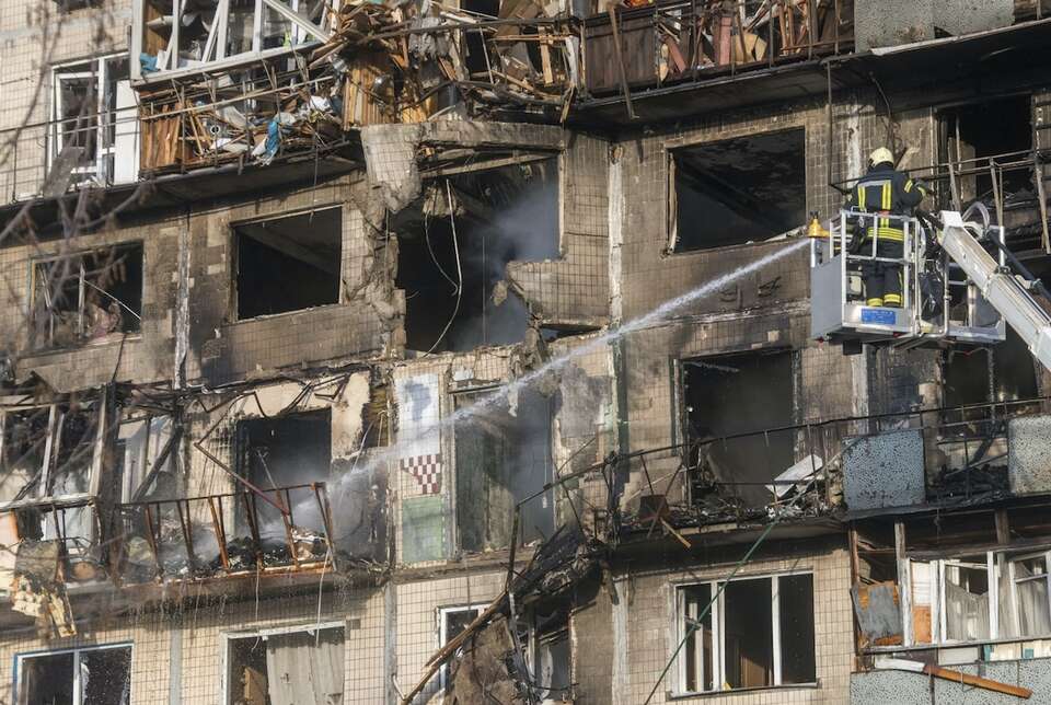 Rosjanie uderzyli w Kijów. / autor: PAP/EPA