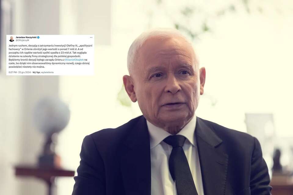 Jarosław Kaczyński / autor: Fratria/X