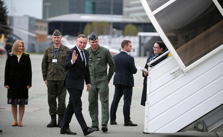 Prezydent Duda udaje się z wizytą na Litwę / autor: fotoserwis PAP